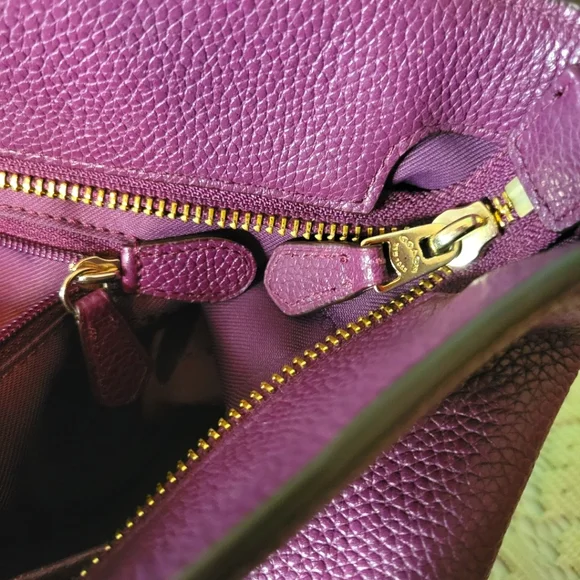 Coach | Purple Pebbled Small Sohia Tote - Picture 7 of 16